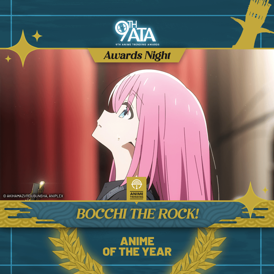 Fall 2022 Anime Awards Bocchi The Rock gets first place in the Anime of  the Season  rBocchiTheRock