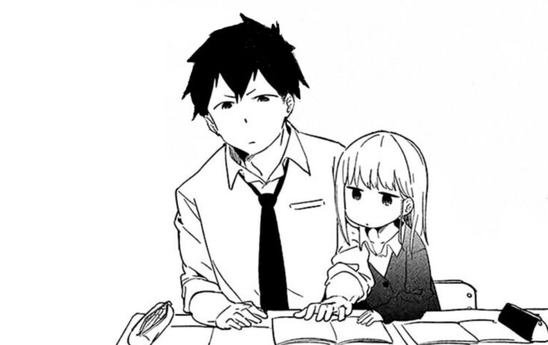 a panel from Aharen-san wa Hakarenai manga